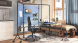 Collection de cloisons sur roulettes avec table pliante K-POD