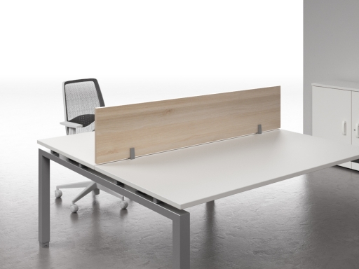 Cloisonnette frontale en mélaminé pour bureaux ou bench AKKA