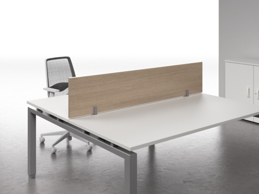 Cloisonnette frontale en mélaminé pour bureaux ou bench AKKA