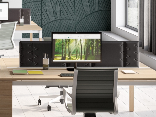 Ecran acoustique frontale pour bureau double MASTER