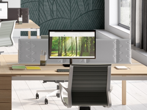 Ecran acoustique frontale pour bureau double MASTER
