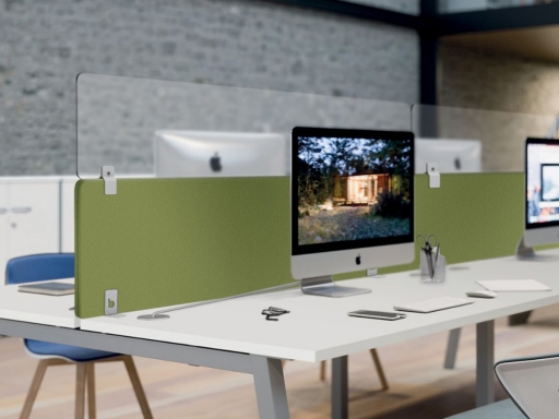 Cloisonnette frontale ARKO tissu acoustique pour bench Normatic.