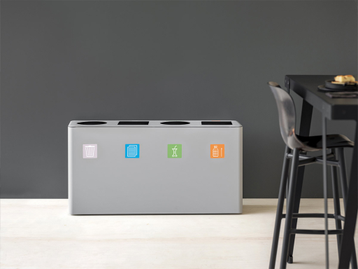 Poubelle de tri sélectif design, fabriqué aux Pays-Bas