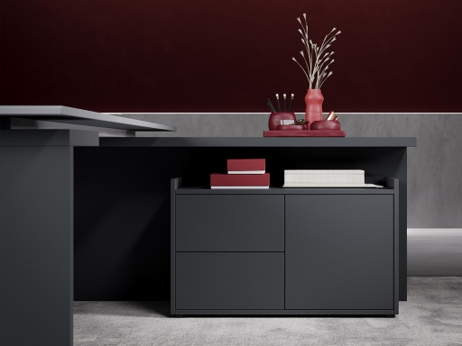 Petit rangement pour bureaux, laqué mat, haut de gamme