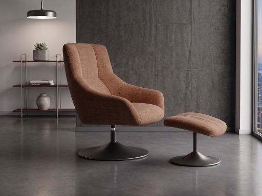 Fauteuil d'accueil REGIA avec repose pieds