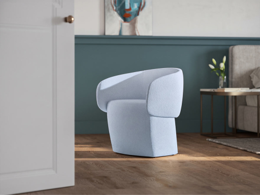 Fauteuil d'accueil COCOON Slim, fabriqué en Italie