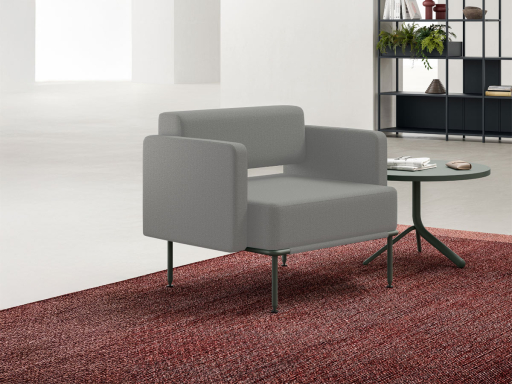 Chauffeuse ASKET pour espace lounge en tissu, fabriqué en Italie