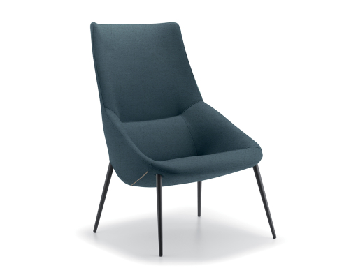 Fauteuil lounge design, fabriqué en Italie