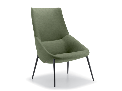 Fauteuil lounge design, fabriqué en Italie