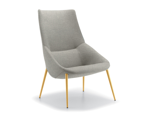 Fauteuil lounge design, fabriqué en Italie