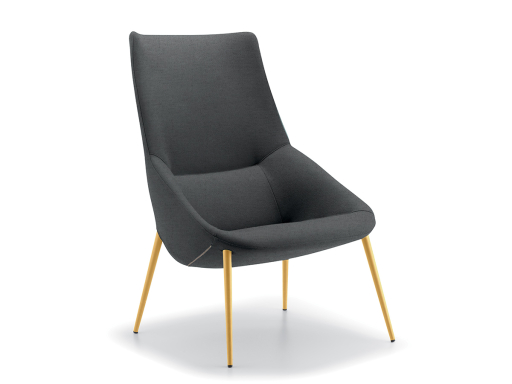 Fauteuil lounge design, fabriqué en Italie