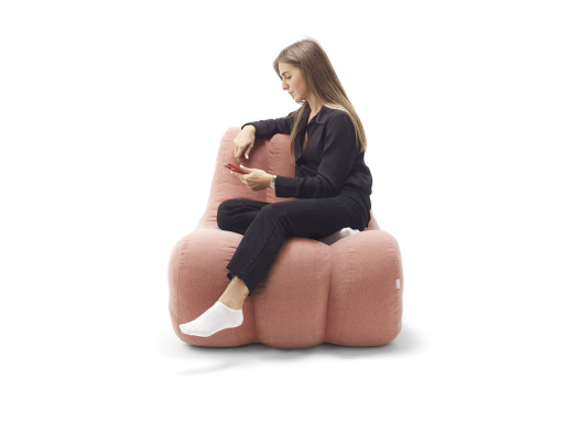 Fauteuil d'attente pour espace de coworking, fabriqué en France