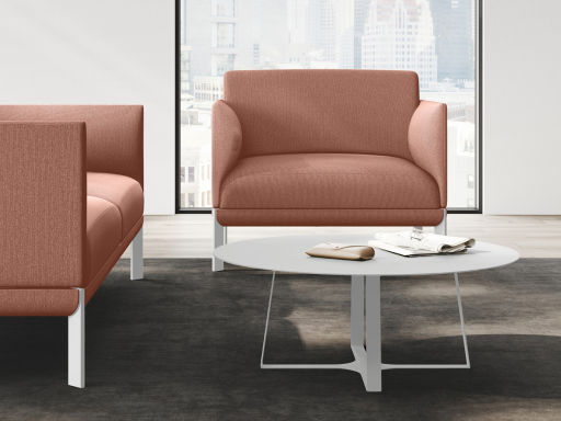 Fauteuil d'accueil contemporain