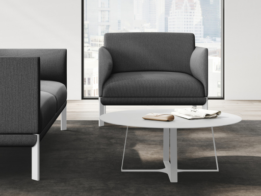 Fauteuil d'accueil contemporain