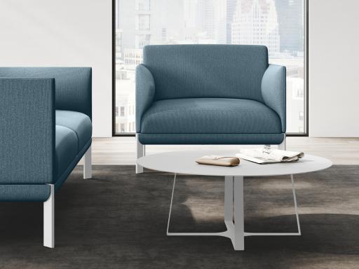 Fauteuil d'accueil contemporain