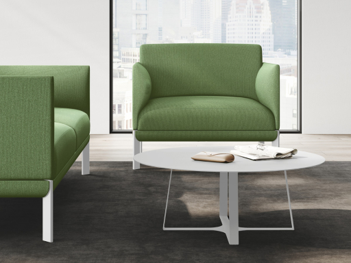 Fauteuil d'accueil contemporain