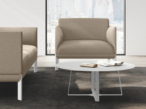 Fauteuil d'accueil contemporain