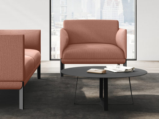 Fauteuil d'accueil contemporain