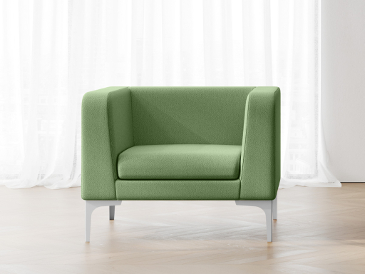 Fauteuil d'accueil design, fabrication italienne