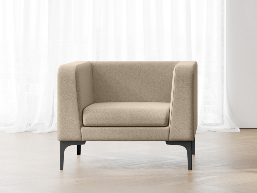 Fauteuil d'accueil design, fabrication italienne