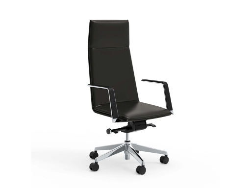 Fauteuil de direction ARAMIS en cuir, pas cher