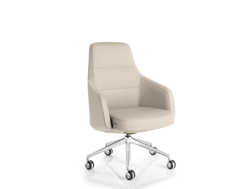 Fauteuil de direction en cuir VISION