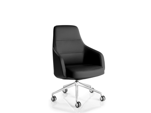 Fauteuil de direction en cuir VISION