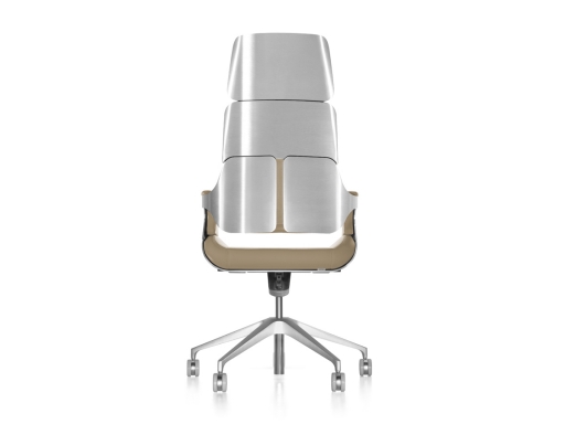Fauteuil SILVER 362S Dossier haut avec dossier métal, Design