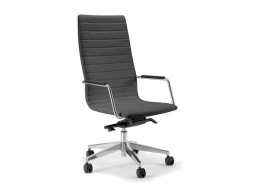 Fauteuil de direction design en cuir VENUS