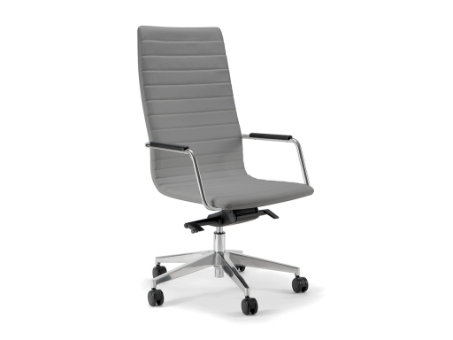 Fauteuil de direction design en cuir VENUS