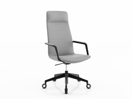 Fauteuil de direction design, en cuir italien