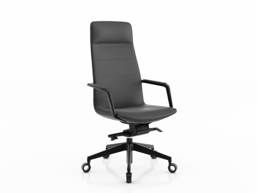 Fauteuil de direction design, en cuir italien
