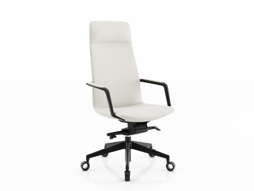 Fauteuil de direction design, en cuir italien