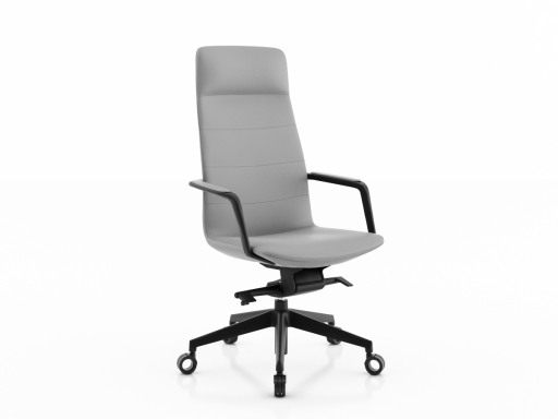 Fauteuil de direction design, en cuir italien