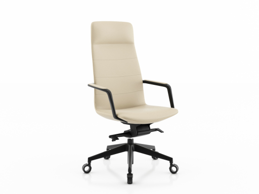 Fauteuil de direction design, en cuir italien