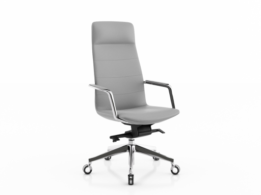 Fauteuil de direction design, en cuir italien