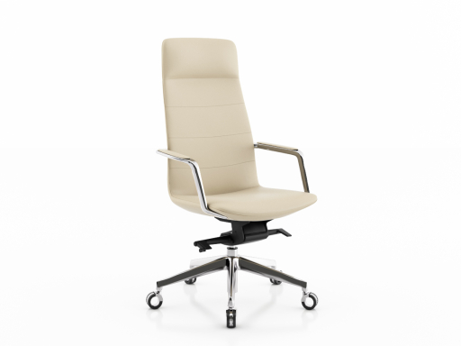 Fauteuil de direction design, en cuir italien