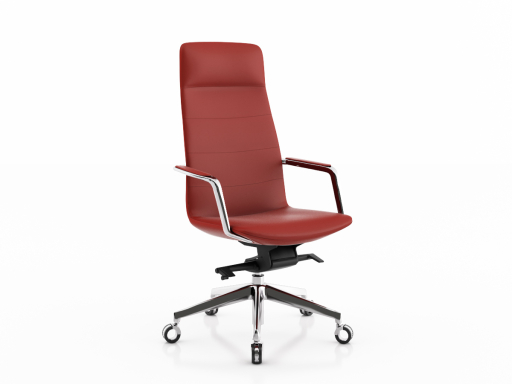 Fauteuil de direction design, en cuir italien