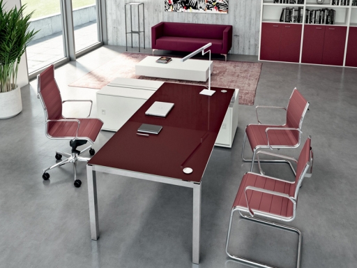 Fauteuil de direction design en cuir