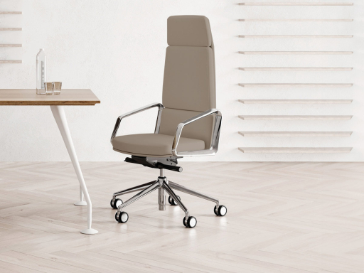 fauteuil haut de gamme en cuir veritable ZÉNITH, fabriqué en Italie