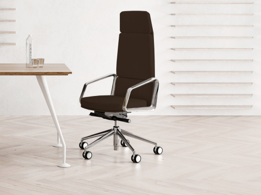 fauteuil haut de gamme en cuir veritable ZÉNITH, fabriqué en Italie