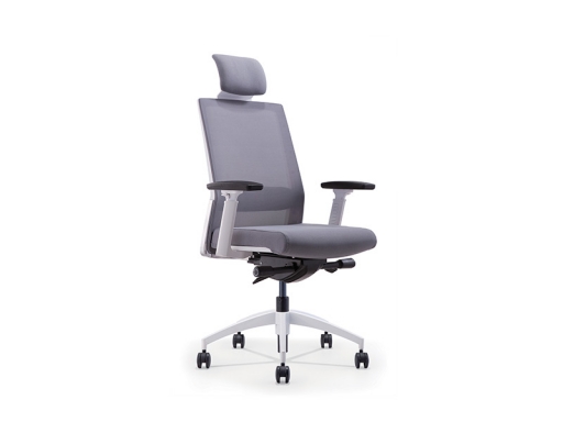 Fauteuil ergonomique RECA en résille, structure blanche