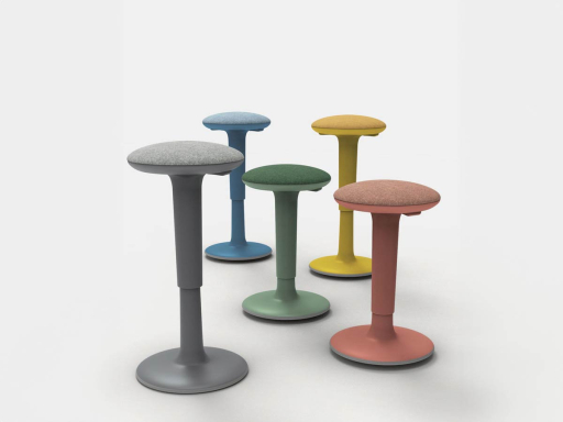 Tabouret giratoire ergonomique reglable en hauteur SPOT, fabrication espagnole