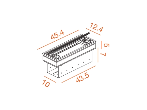 Trappe top access FLIP-TOP pour tables et bureaux Atra
