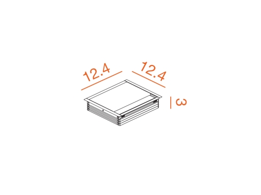 Trappe top access SIMPLE pour tables et bureaux Atra
