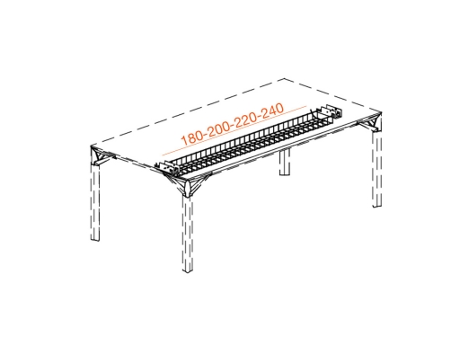 Grille passe-câbles pour bureau MAJOR