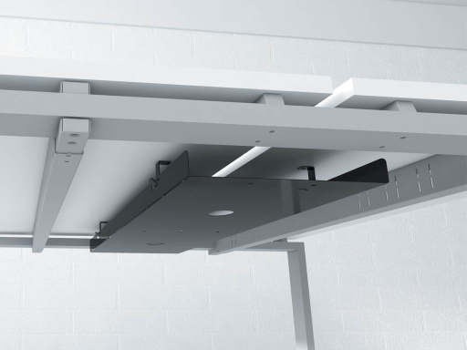 Goulotte double d'électrification pour bench NORMATIC, fabriqué en France