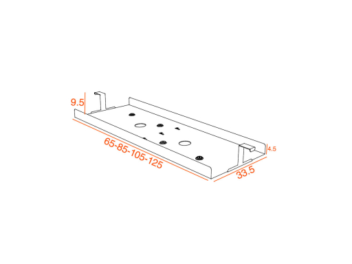 Goulotte passe câbles pour bureau bench FLEXY/FLEXY+, fabriqué en France