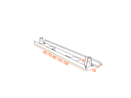 Goulotte passe-câbles pour bureau individuel FLEXY/FLEXY+, fabriqué en France