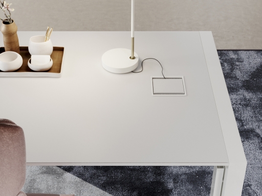 Trappe top access pour bureau TALISMAN en verre